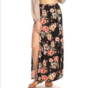 Floral maxi skirt